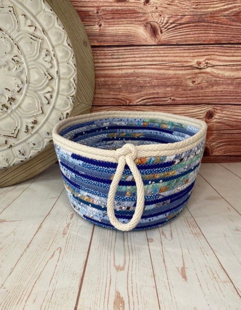 Multicoloured Rope Baskets Large Rope Basket Etsy Australia