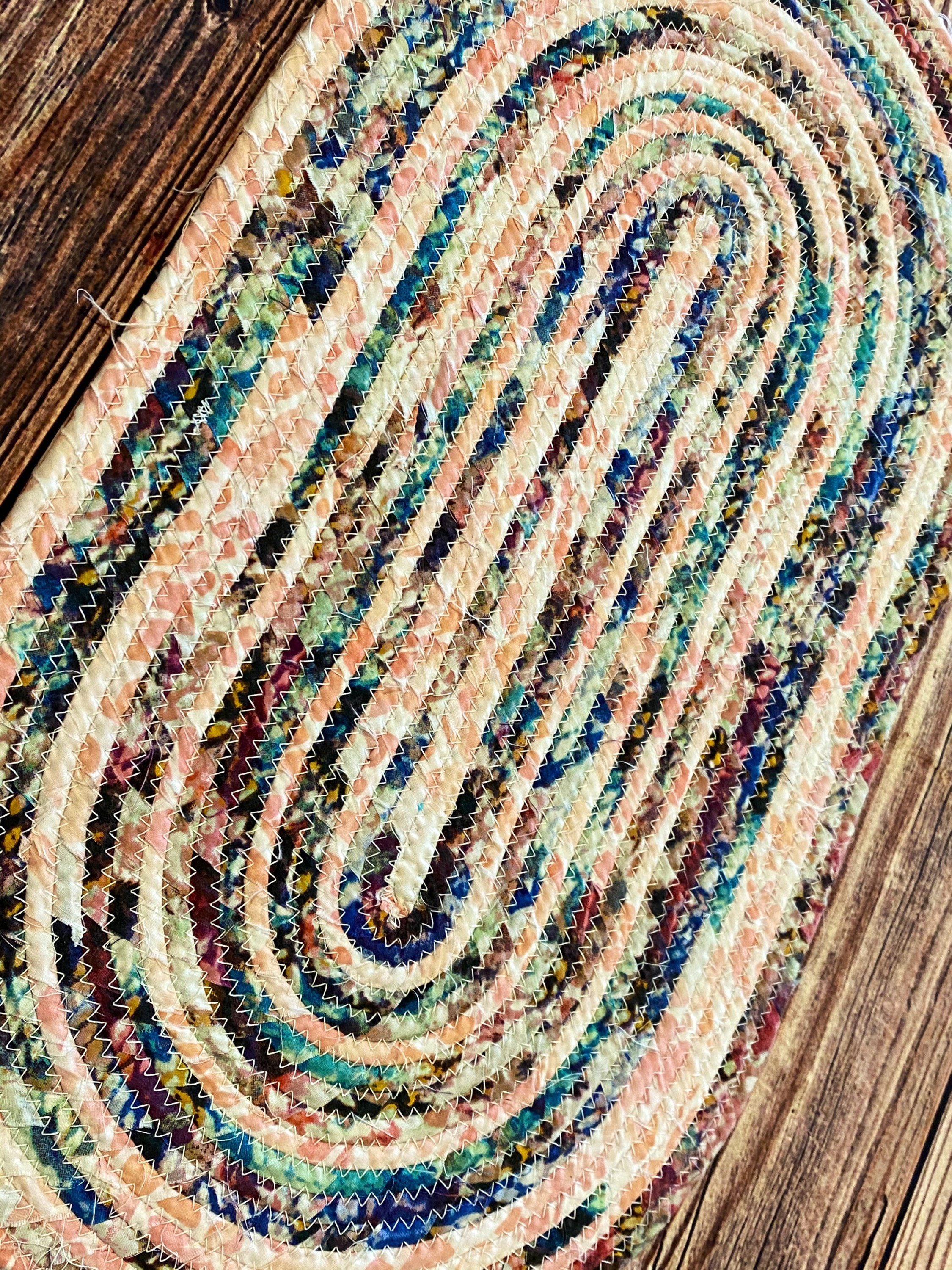 Fabric wrapped cotton rope table runners rope mat Etsy