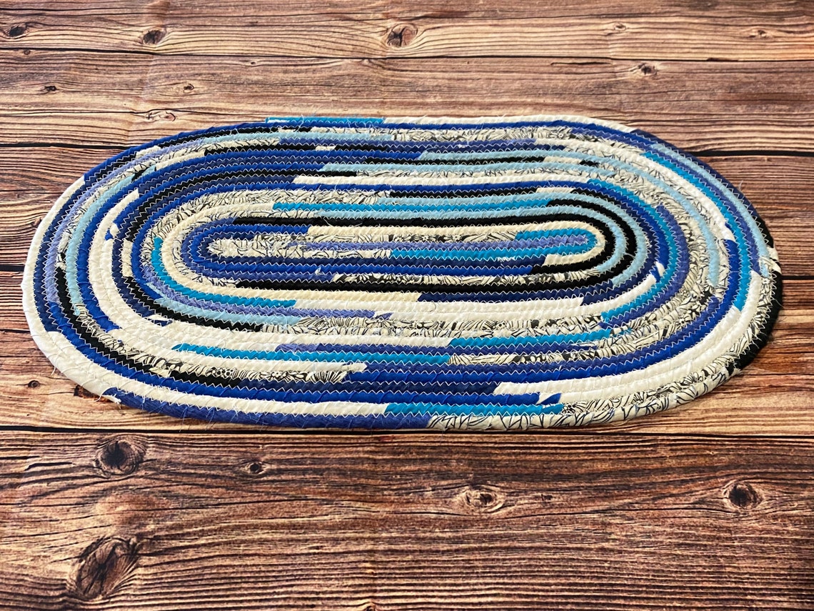 Fabric wrapped cotton rope table runners rope mat Etsy