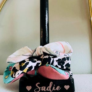 Elastic / Scrunchie Holder - wooden