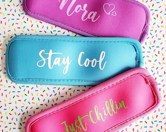 Personalized freezie holders
