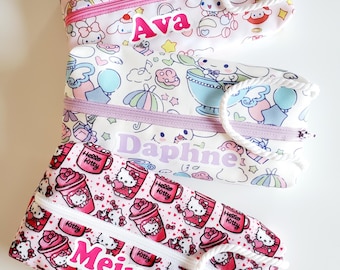 Hello kitty & Cinnamoroll personalized Pencil Case or treasure case