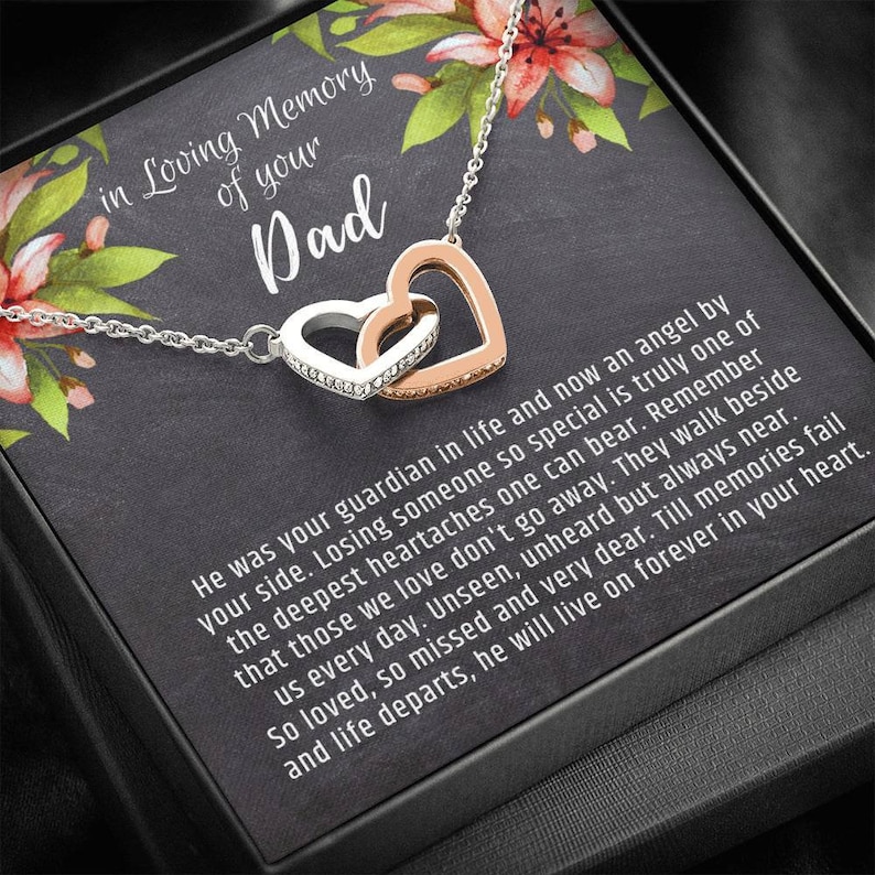 Loss of Father Gift Necklace Death of Dad Parent Etsy