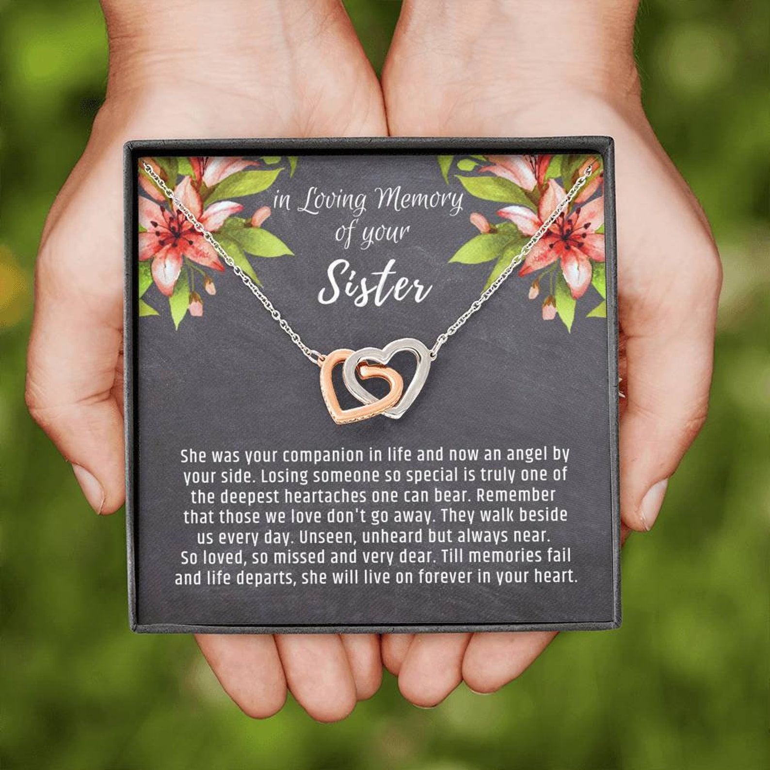 Loss of Sister Gift Grief Gift Sympathy Gift Remembrance Etsy