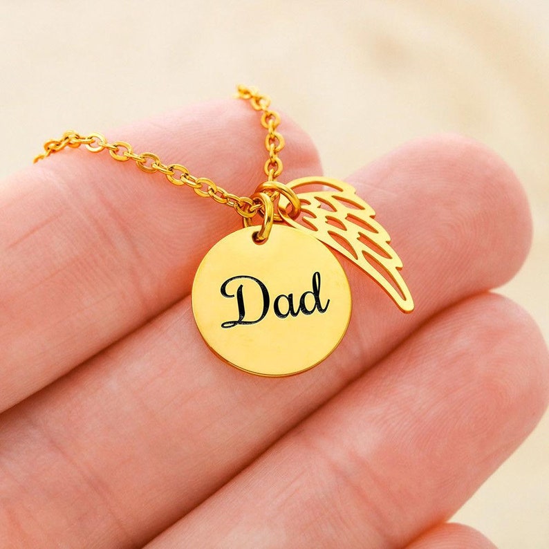 Sympathy Gift Passing Loss of Father Gift Necklace: Death of Dad Sorry For Your Loss In Memory Mourning Condolences Grieving Parent