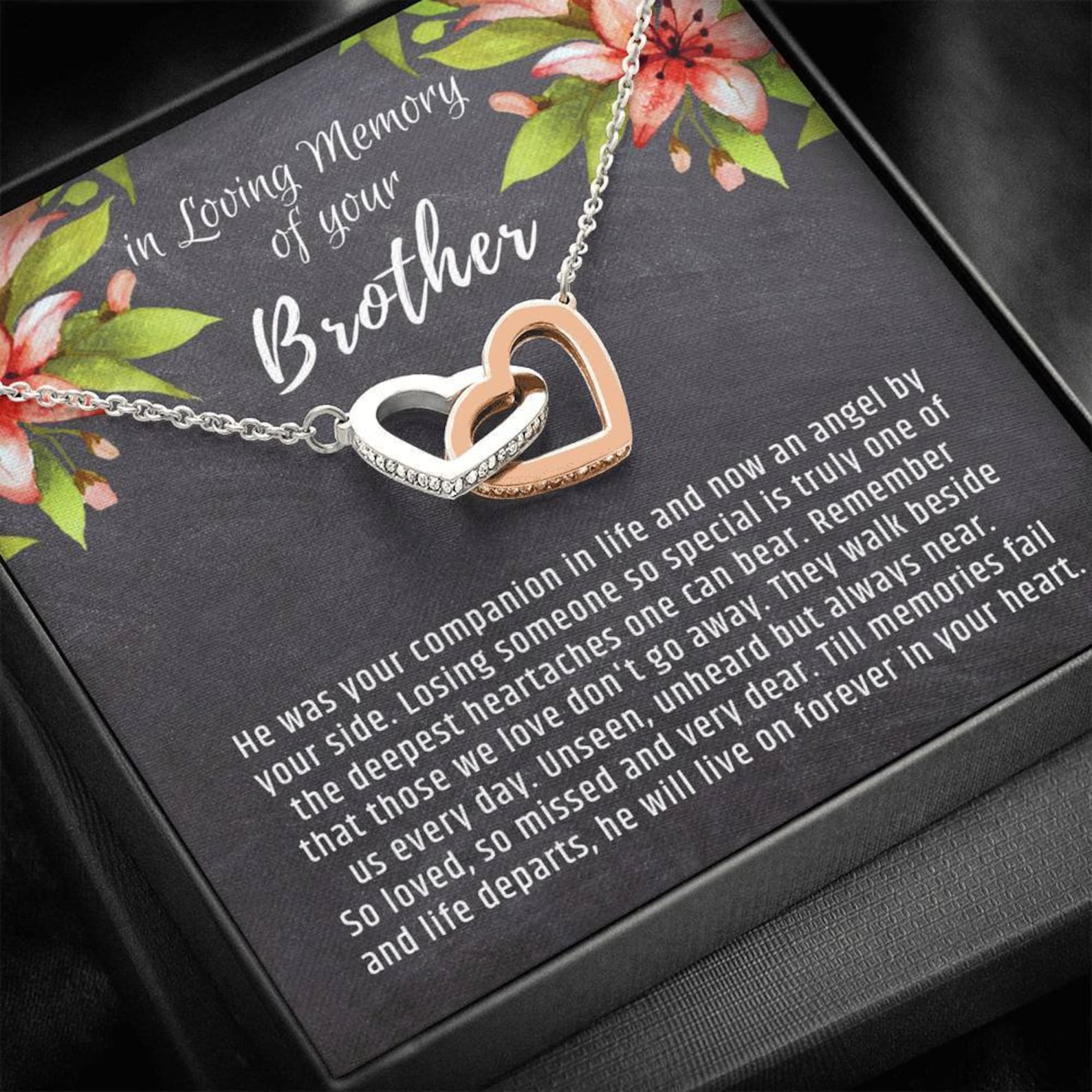 Loss of Brother Gift Brother Memorial Gift Condolence Grief Etsy