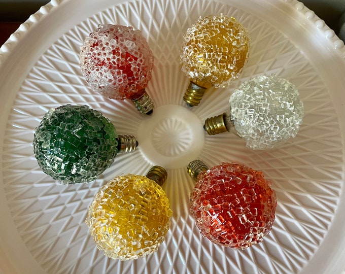 Vintage Snowball Christmas Lights 