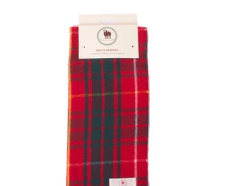 Gonna Vintage Tartan Scozzese 100% Lana Verde E Celeste - Bluette - Foto 12