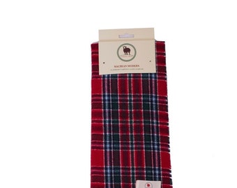 Tartan Schal MACBEAN MODERN Clan Schal Schwarzer Schal Schlicht gemusterter Tartan Schal Winter Schals