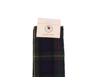 Tartan Scarf MACEWEN MODERN Modern Clan Scarf Black Scarf Plain Patterned Tartan Scarf Winter Scarves