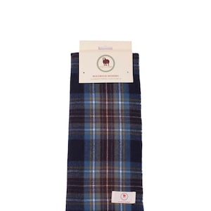 Tartan Scarf HOLYROOD MODERN Clan Scarf Black Scarf Plain Patterned Tartan Scarf Winter Scarves