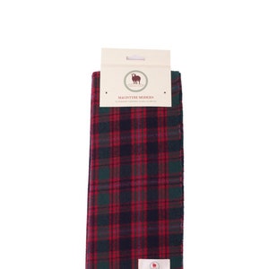 Tartan Scarf MACINTYRE MODERN Clan Scarf Black Scarf Plain Patterned Tartan Scarf Winter Scarves