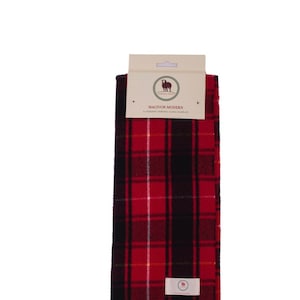 Tartan Scarf MACIVOR MODERN Clan Scarf Black Scarf Plain Patterned Tartan Scarf Winter Scarves