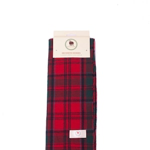 Tartan Scarf DRUMMOND Clan Scarf Red Scarf Plain Patterned Tartan Scarf Winter Scarves