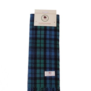 Écharpe écossaise BLACKWATCH ANCIENT Écharpe de clan Écharpe verte Écharpe écossaise à motifs unis Echarpes d&#39;hiver