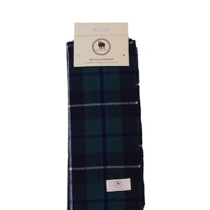 Tartan Scarf DOUGLAS MODERN Clan Scarf Green Scarf Plain Patterned Tartan Scarf Winter Scarves