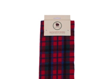Geruite sjaal MACNUGHTON MODERN Clan-sjaal Zwarte sjaal Effen dessin tartan-sjaal wintersjaals