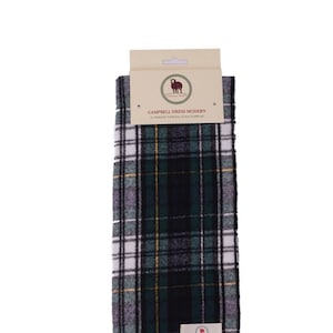 Tartan Scarf CAMPBELL DRESS MODERN Clan Scarf Green Scarf Plain Patterned Tartan Scarf Winter Scarves