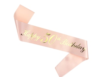 Sash 50th Birthday Sash