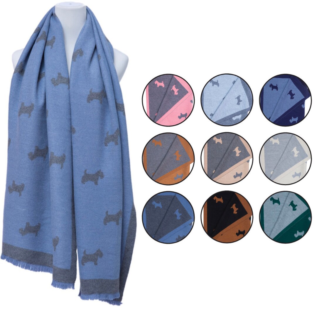 Supersoft Scotty Dog Scarf Dog Scarves Scottu Dog Shawl Etsy UK