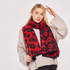 Supersoft Poppy Scarves Poppy Print Scarves Flower Scarves