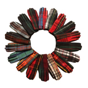 Guanti da donna in tartan Guanti Clan Guanti invernali Guanti in tartan scozzese Regalo per lei