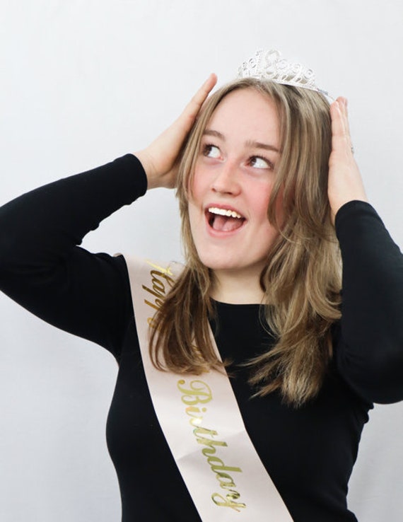 Schärpe Zum 18. Geburtstag In Roségold – Satin, 160 Cm