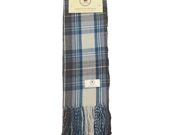 Tartan Scarf Stewart Muted Blue Clan Scarf Plain Red Blue Scarf Patterned Tartan Scarf Winter Scarves