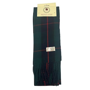 Tartan Scarf Armsrong Clan Scarf Plain Green Scarf Patterned Tartan Scarf Winter Scarves