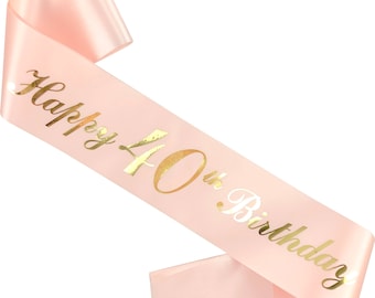 40th Birthday Sash