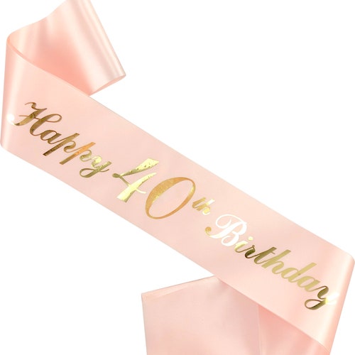 40 and Fabulous Birthday Sash in Font 4 40 and Fabulous - Etsy