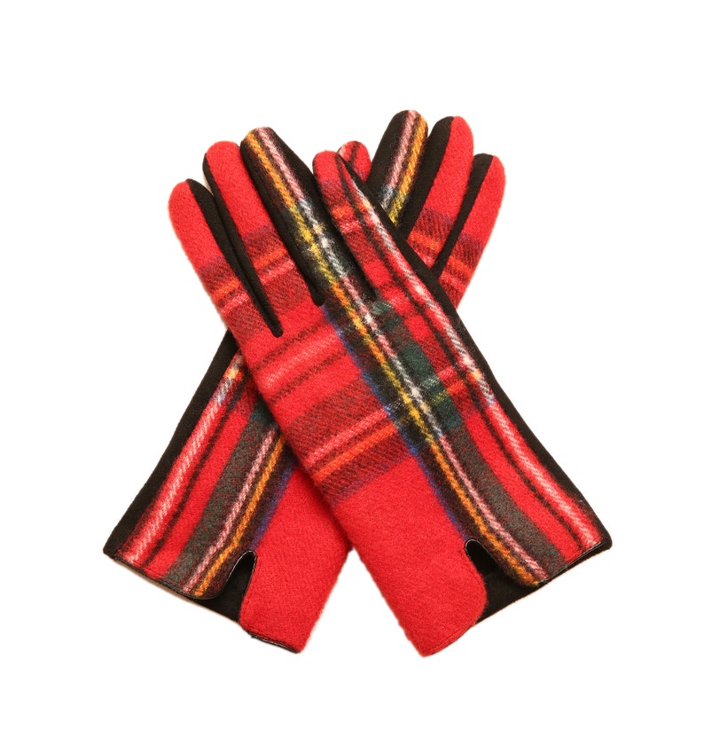 Ladies Tartan Gloves Clan Gloves Winter Gloves Plaid Tartan Gloves Gift for Her ROYAL STEWART