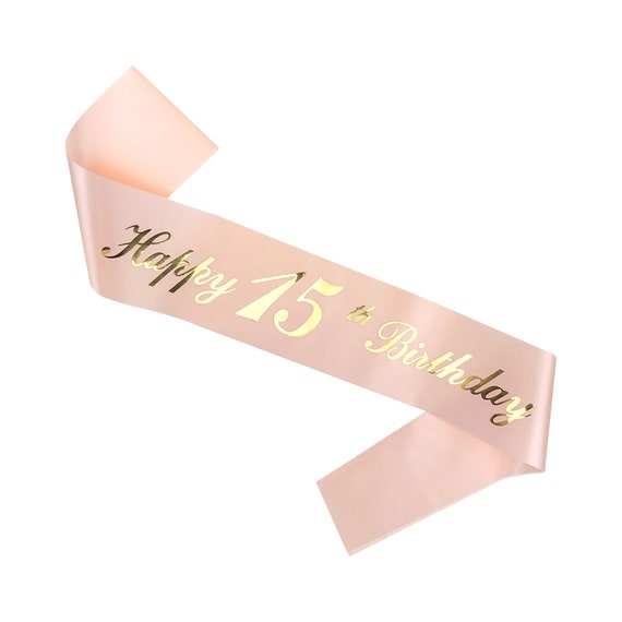 15th Birthday Sash | Etsy