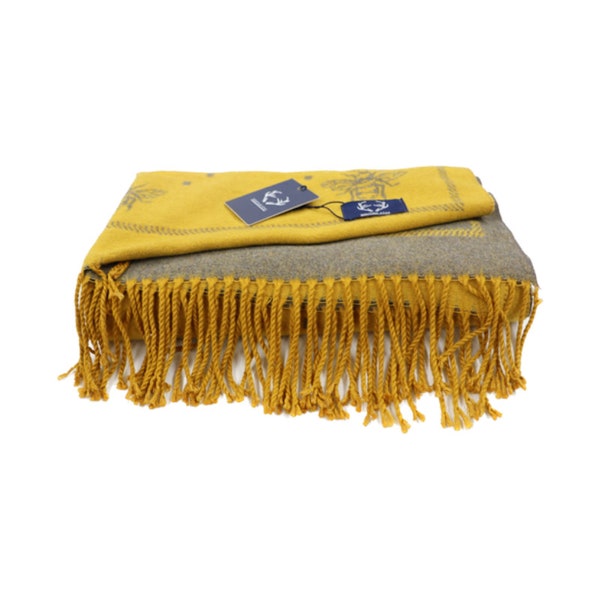 Bee Tassel Supersoft Scarf With Tassels Thick Long Scarf