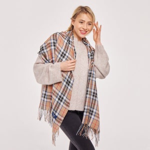 Lightweight Tartan Scarf Shawl Plaid Tartan Scarf