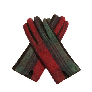 Ladies Tartan Gloves Clan Gloves Winter Gloves Plaid Tartan Gloves Gift for Her DOUGLAS ANCIENT