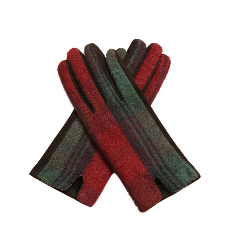 Ladies Tartan Gloves Clan Gloves Winter Gloves Plaid Tartan Gloves Gift for Her DOUGLAS ANCIENT