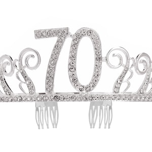 70th Birthday Tiara - Birthday Gift for Her