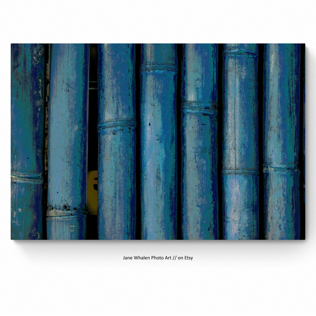 Bamboo Sticks Wall Art Print, Colorful Pop Art, Designer Wall Art, Asia