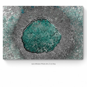 Water Drop Digital Wall Art Print, Water Puddle on Concrete, Industrial Photo Wall Art, Digital Background Wall Art Texture