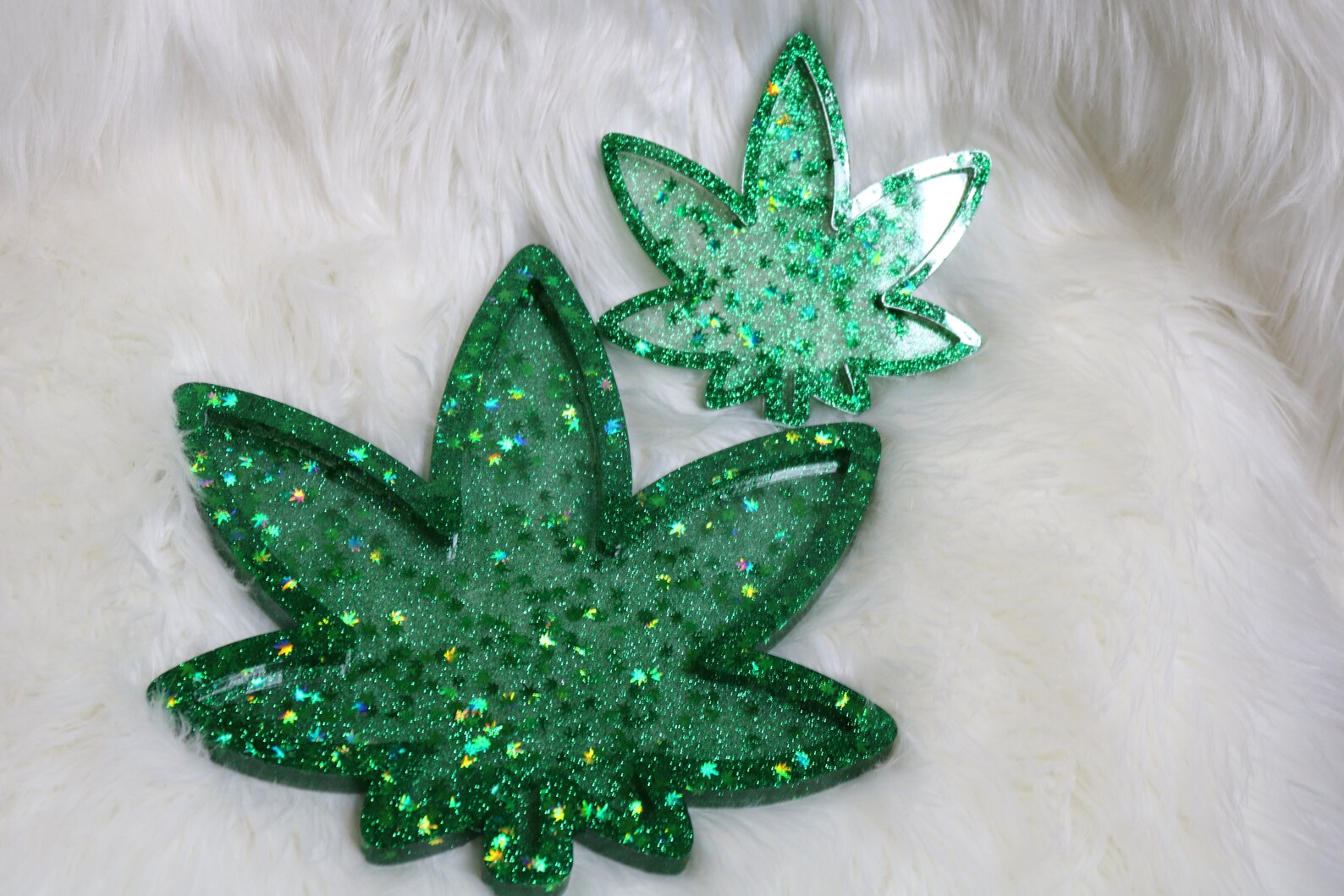 2pc SetGreen Resin weed tray resin rolling tray resin Etsy