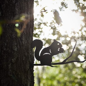 Metal Squirrel On Branch Yart Art