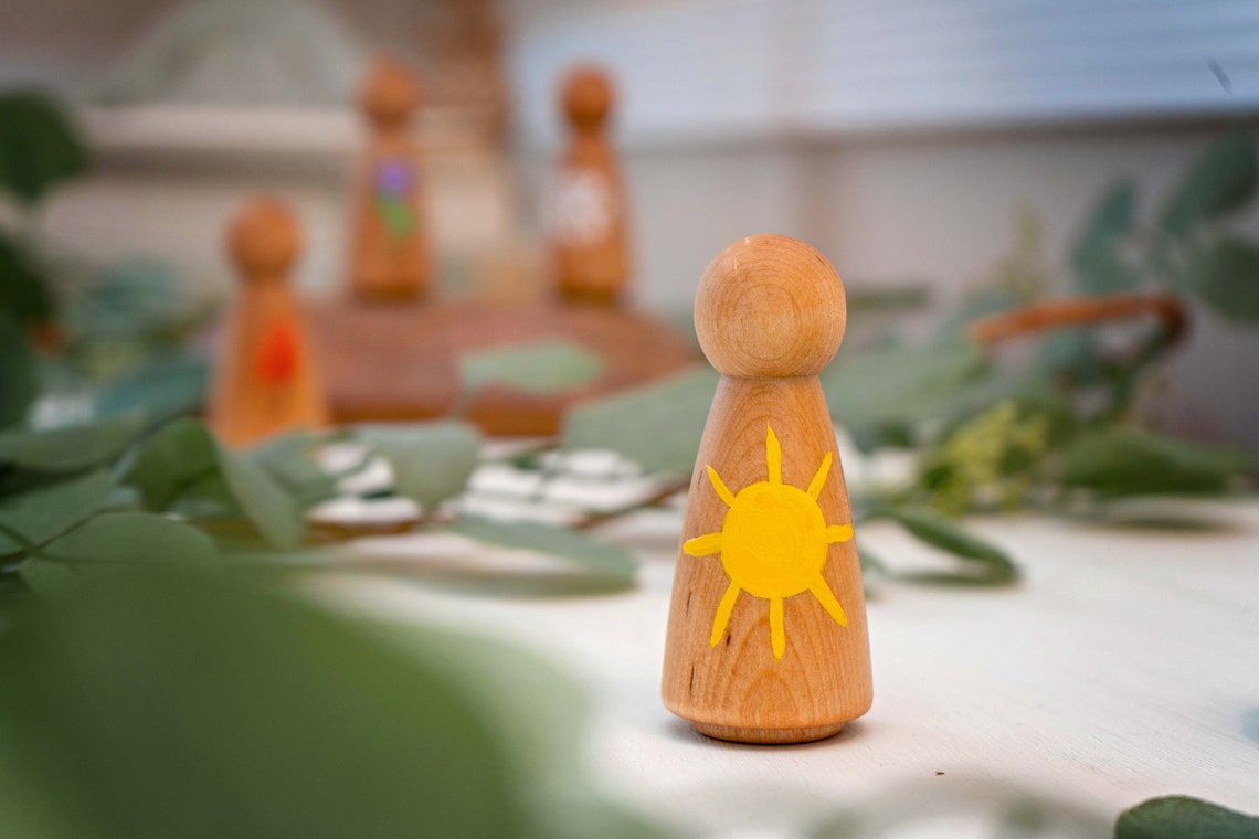 Seasons Peg Dolls Winter Summer Fall Spring Peg Doll Set, Waldorf ...