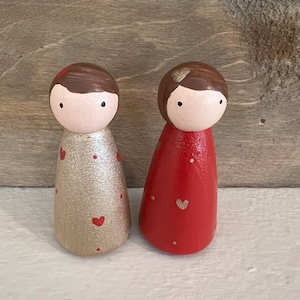 Valentines Peg Doll Set/Montessori/Learn Through Play/
