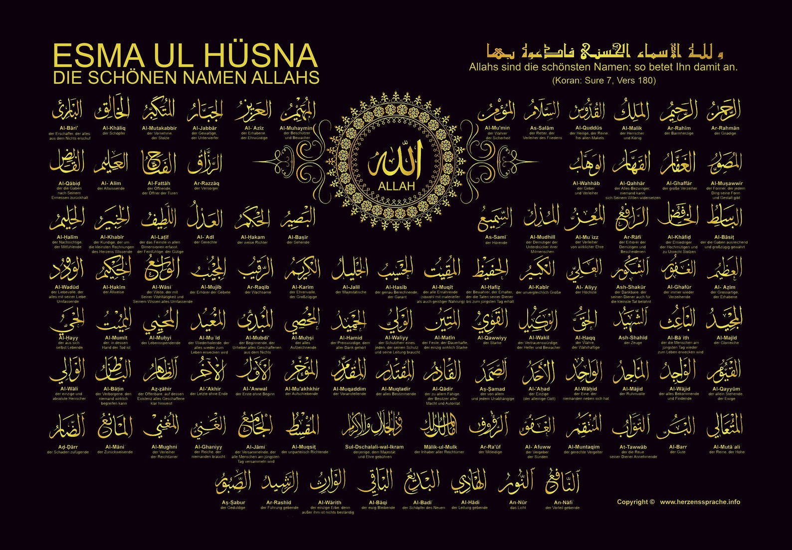 Esma-ül hüsna duası okunuşu