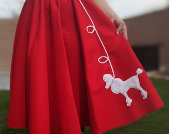 Womans 50s Poodle Skirt - Etsy