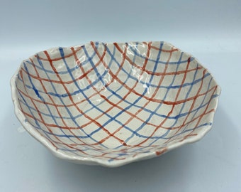 kitchen towel checkered bowl