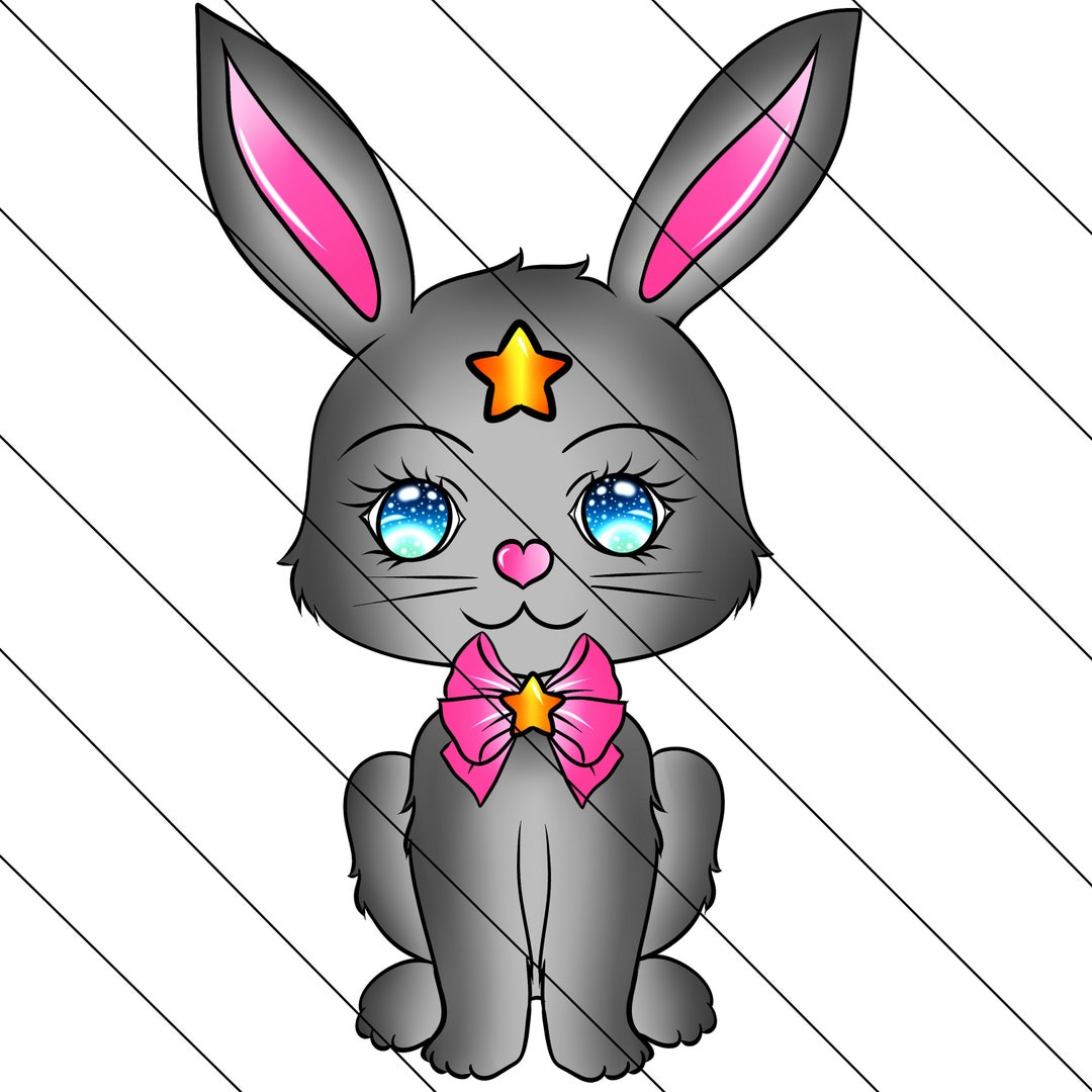 Conejo / Anime Clipart Gráficos / PNG / Uso comercial y Etsy México
