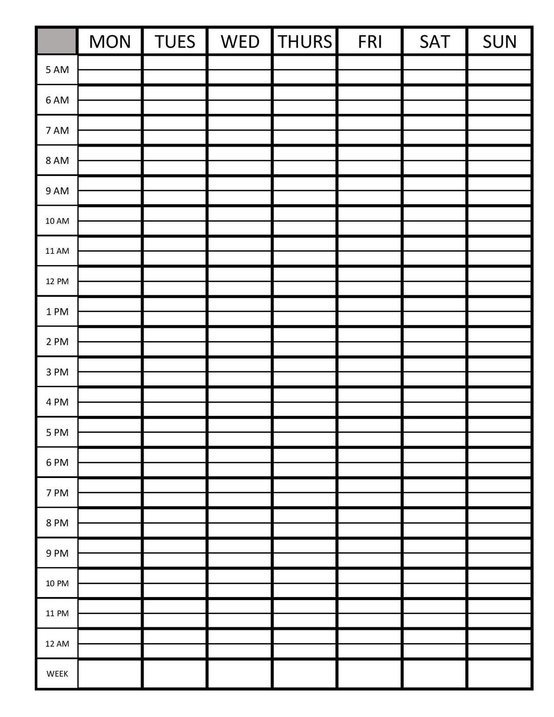 Basic Planner Template Bundle--month, Week, and Day Blank Pages - Etsy