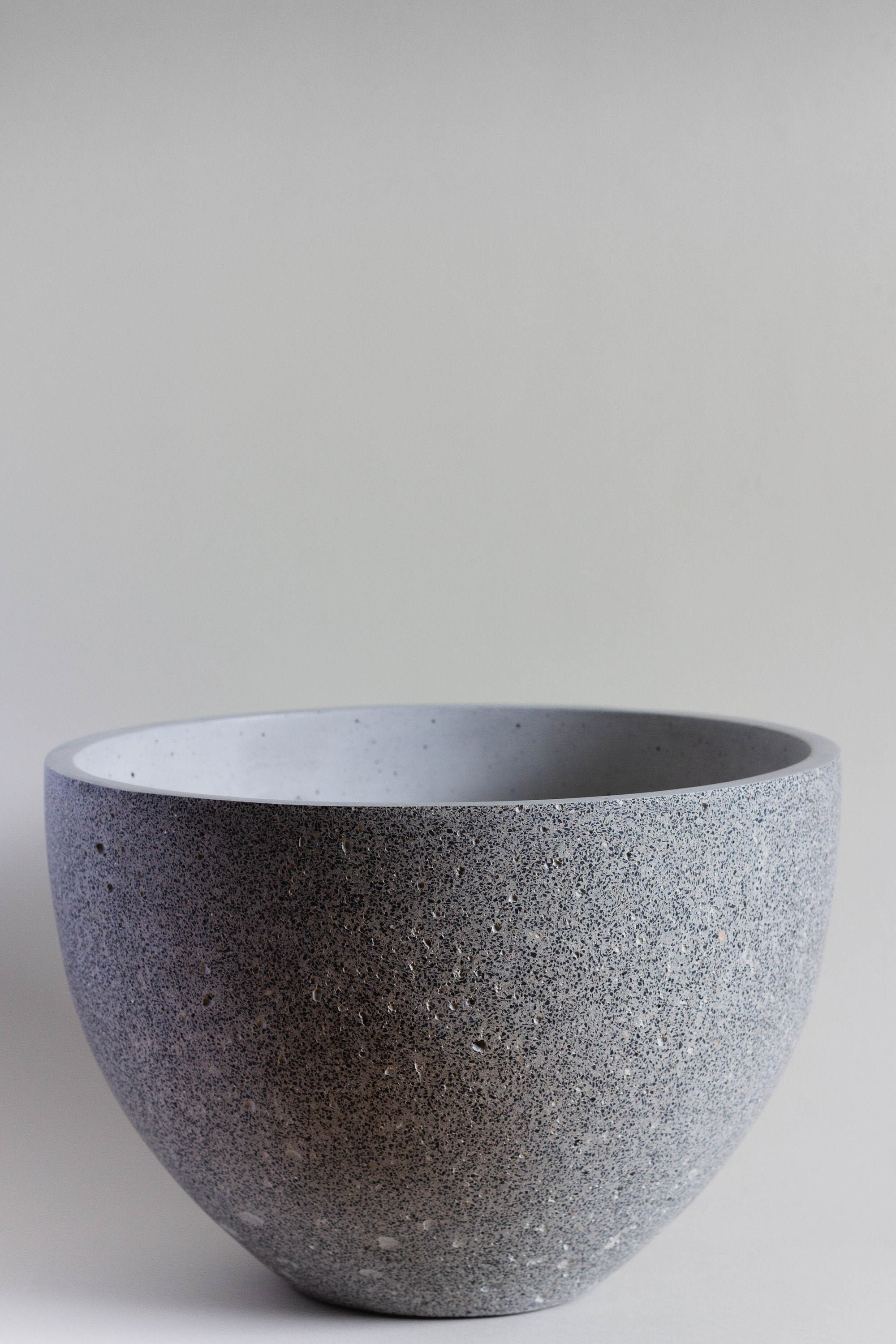 Large Terrazzo Planter 'bazalt Sand' Concrete Etsy